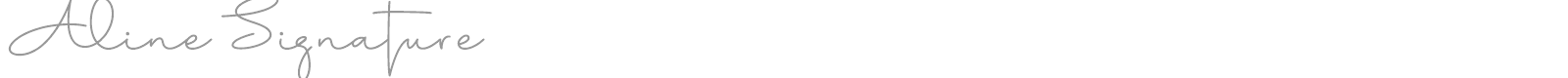 Aline Signature font preview